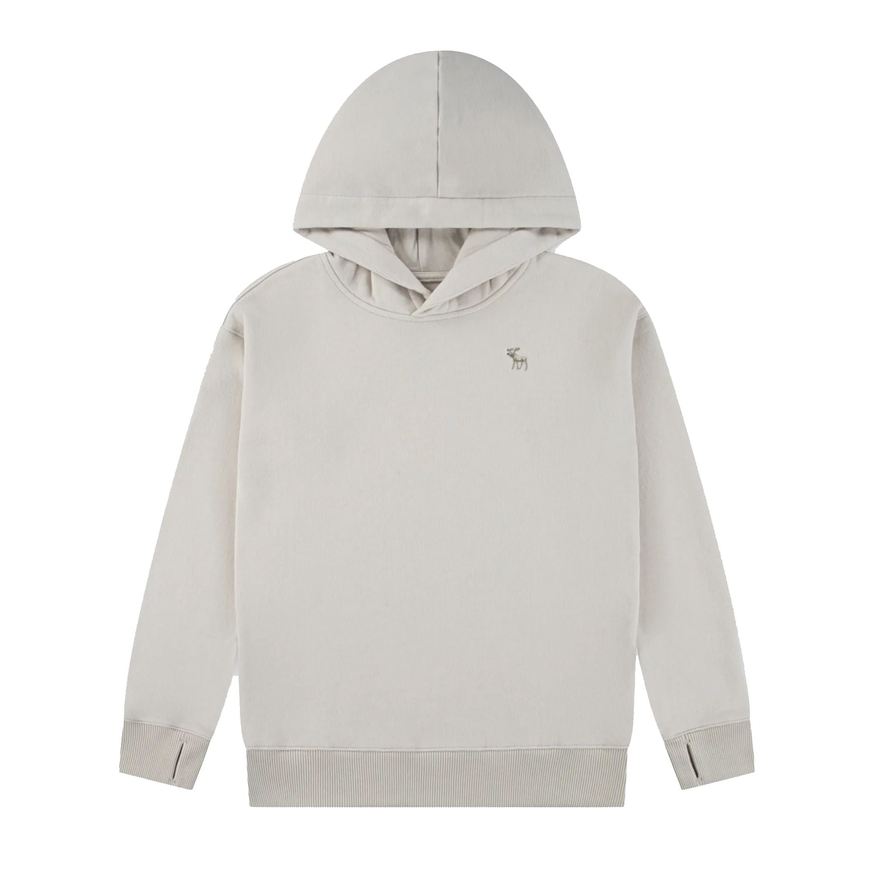 Plain grey hoodie with solid colour