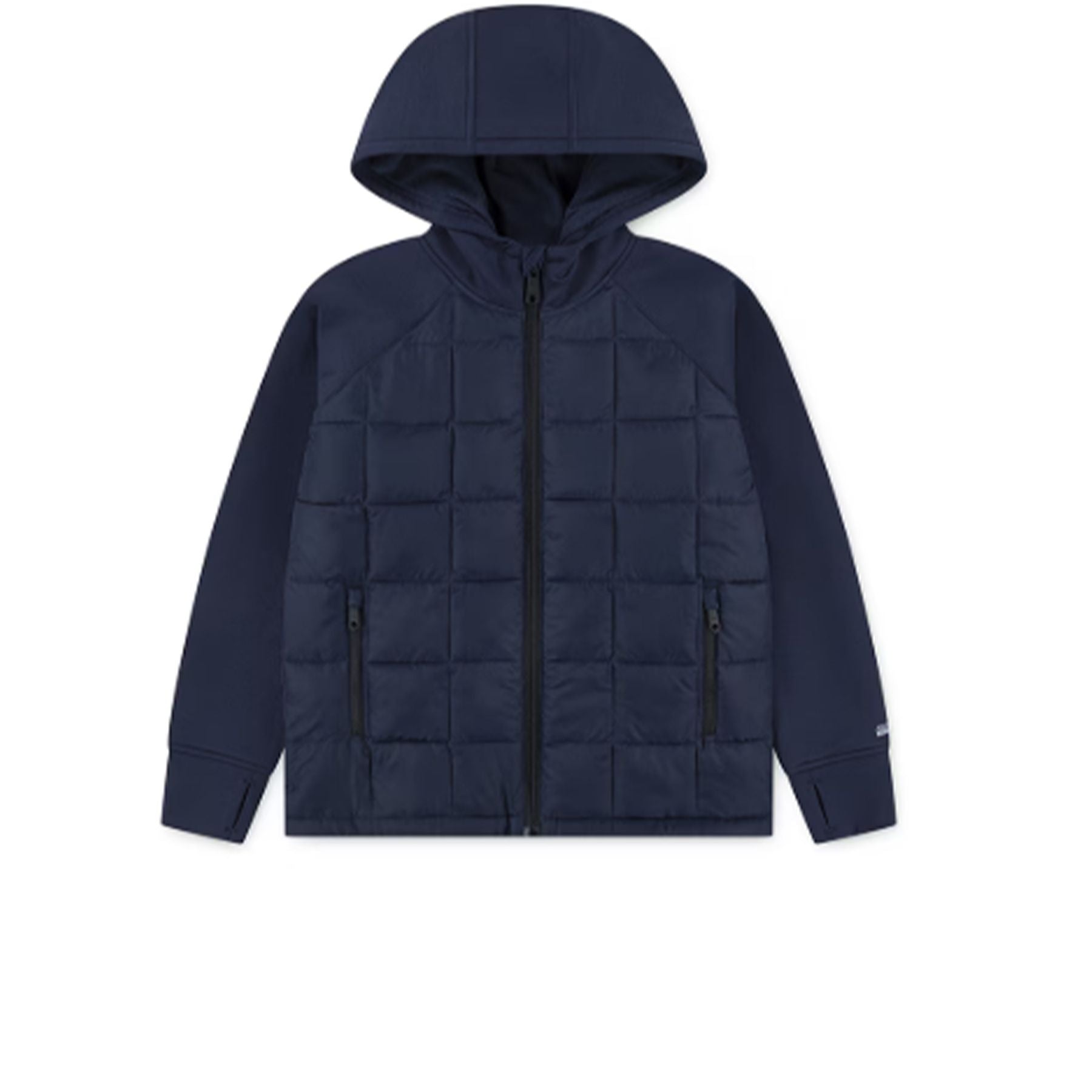 Blue lightweight hybrid jacket