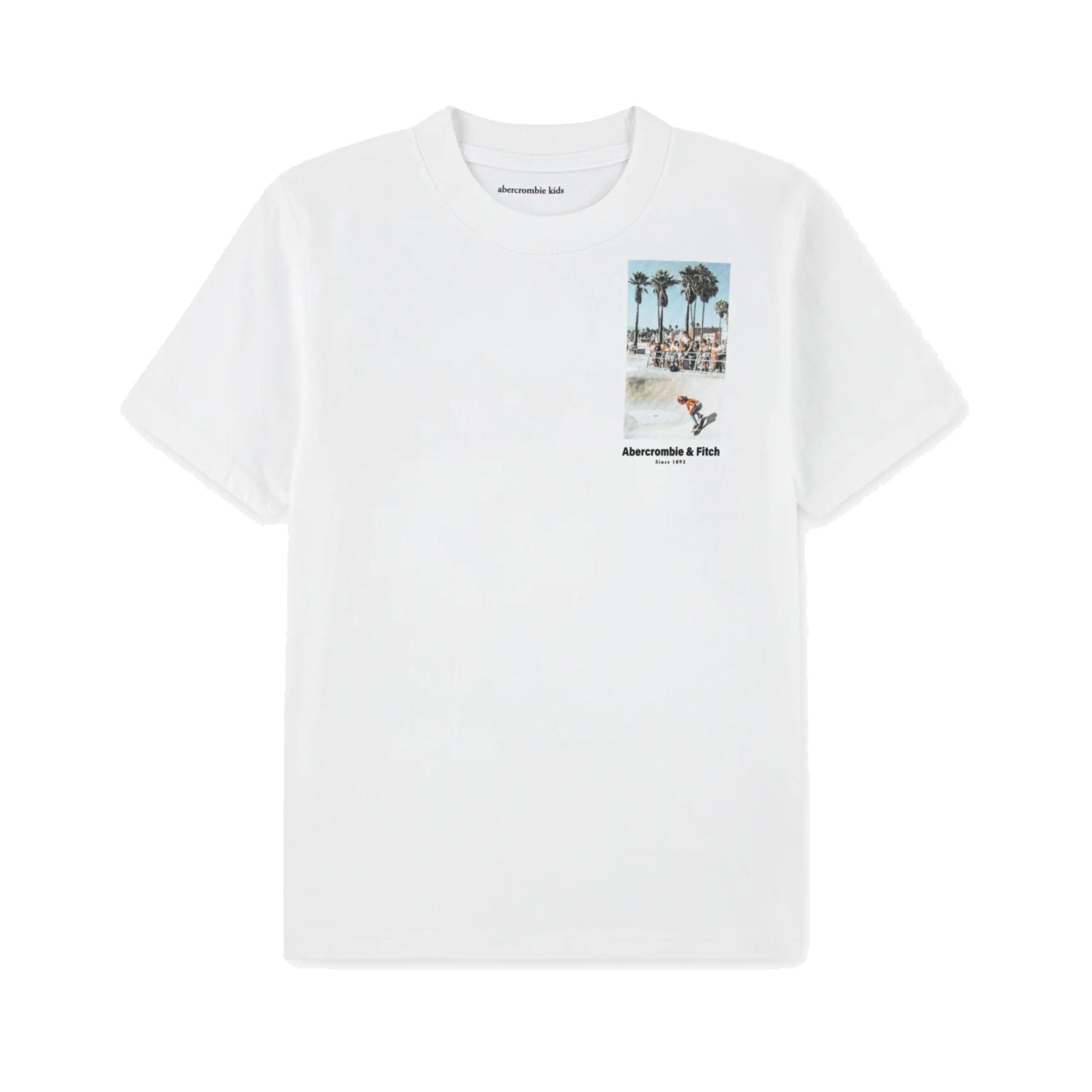 Crew neck T-shirt with skate park print