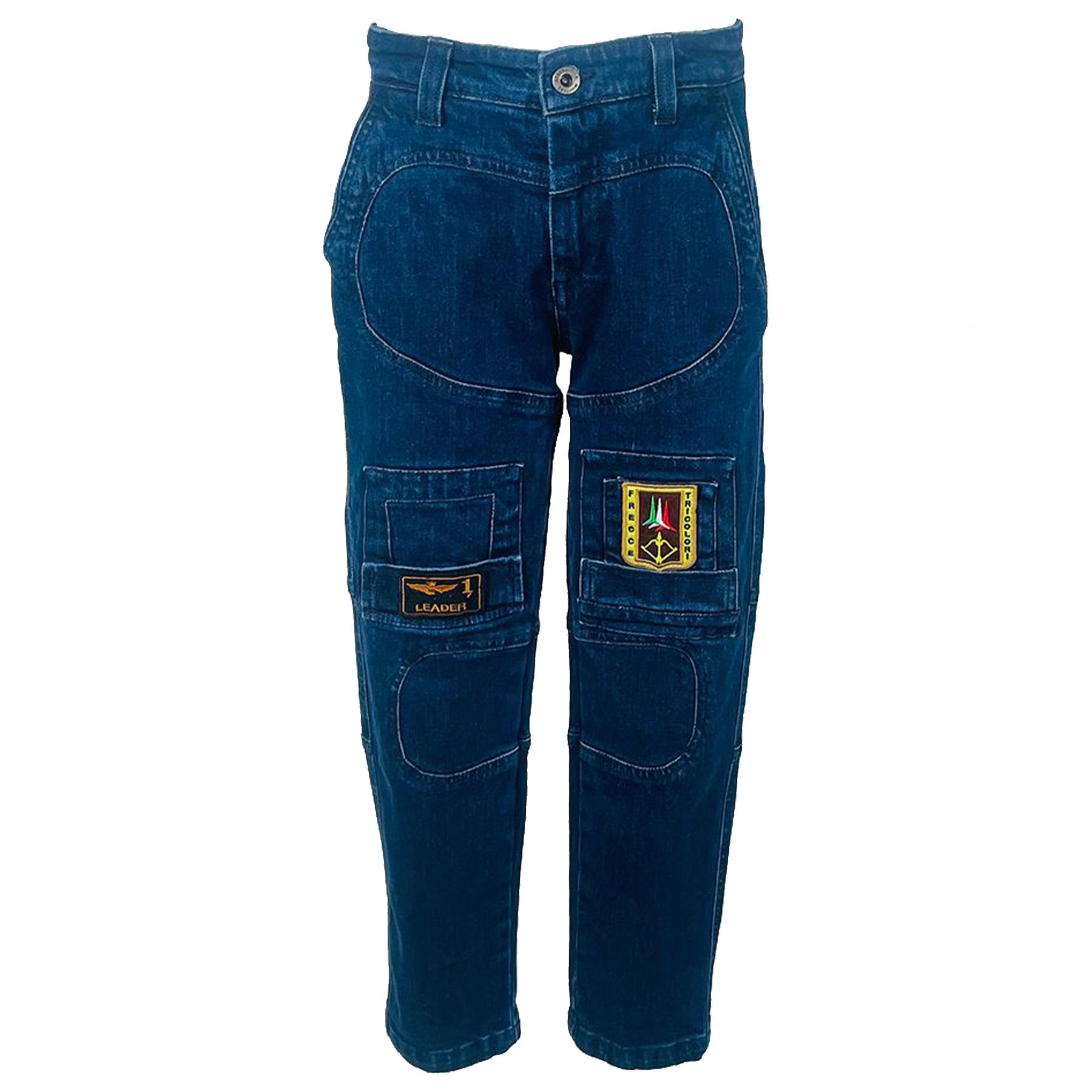 Aeronautica Militare Jeans with Logo Patch