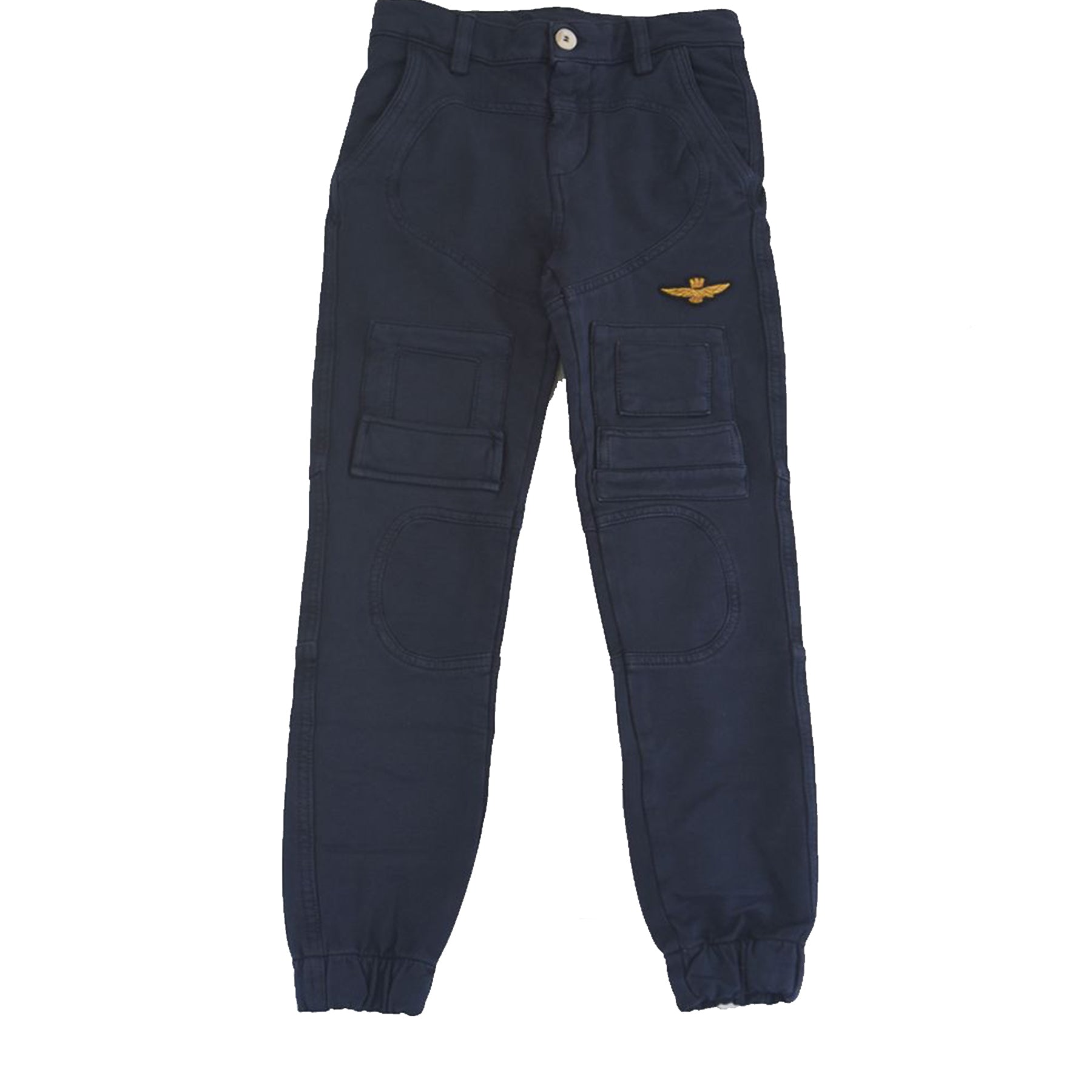 Air Force Embroidered Trousers with Front Pockets