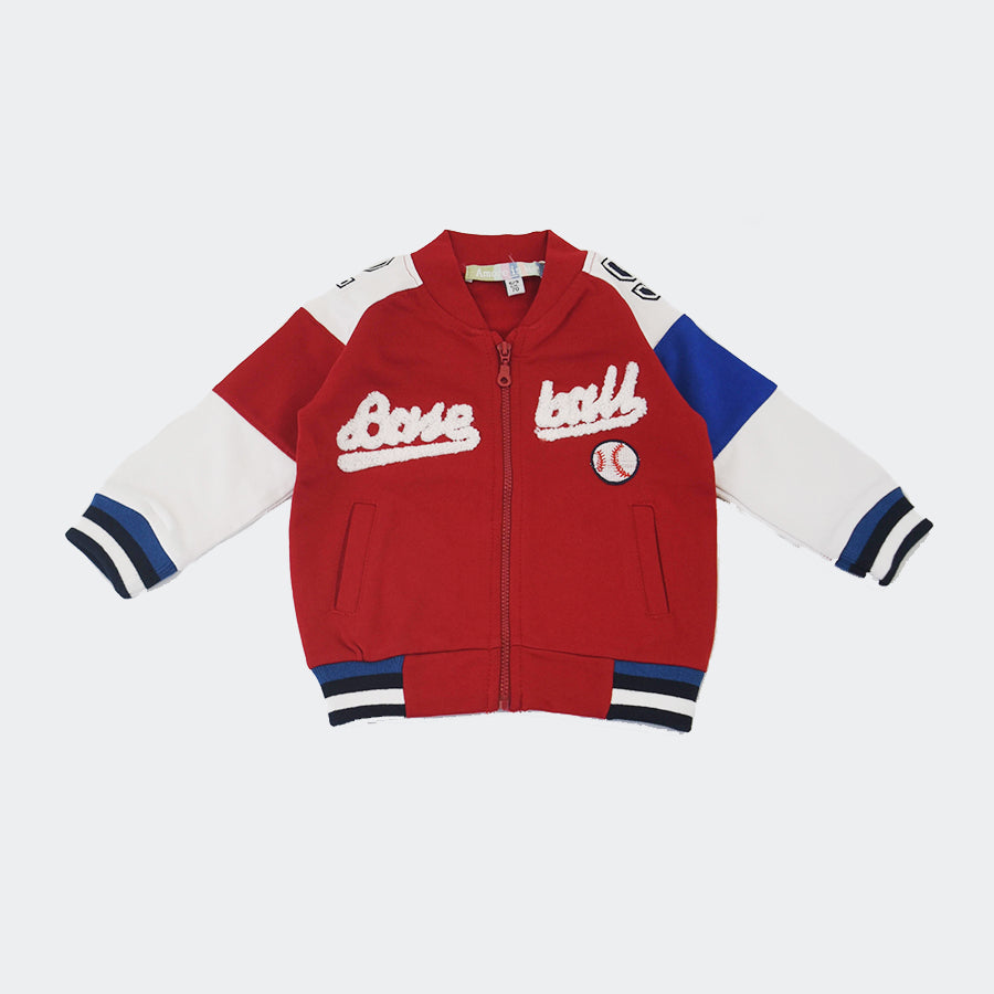 Love is me Full Zip Baseball Sweatshirt