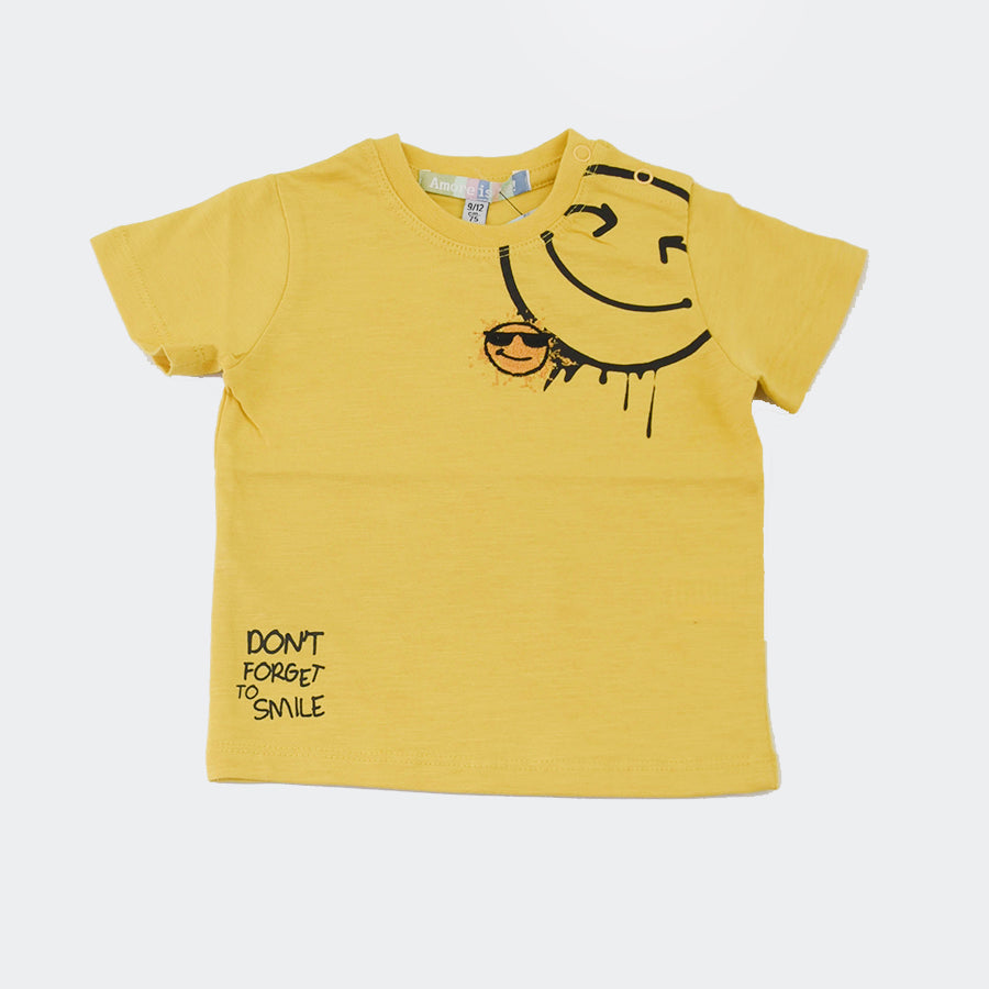 Love is me Smile Print T-shirt