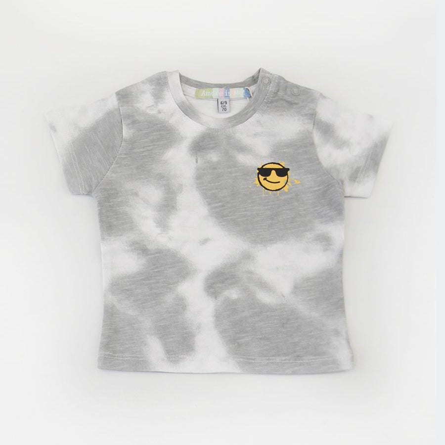 Amore is me Patterned T-shirt with Patch