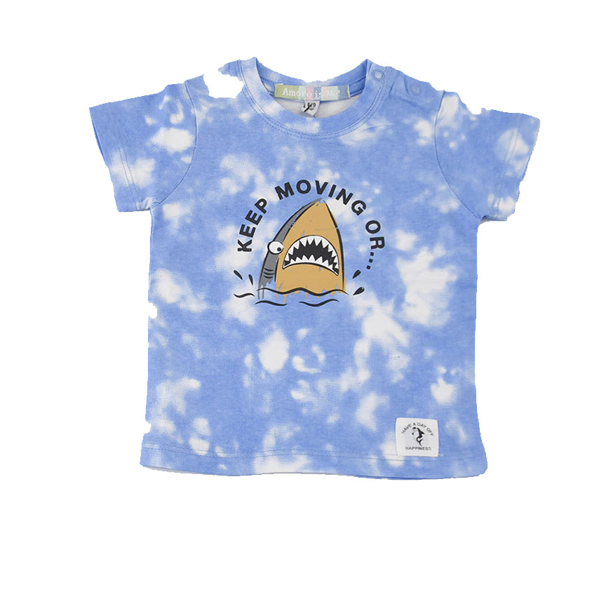 Amore is me Shark patterned t-shirt