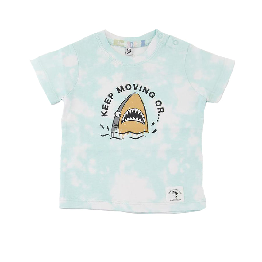 Amore is me Shark patterned t-shirt