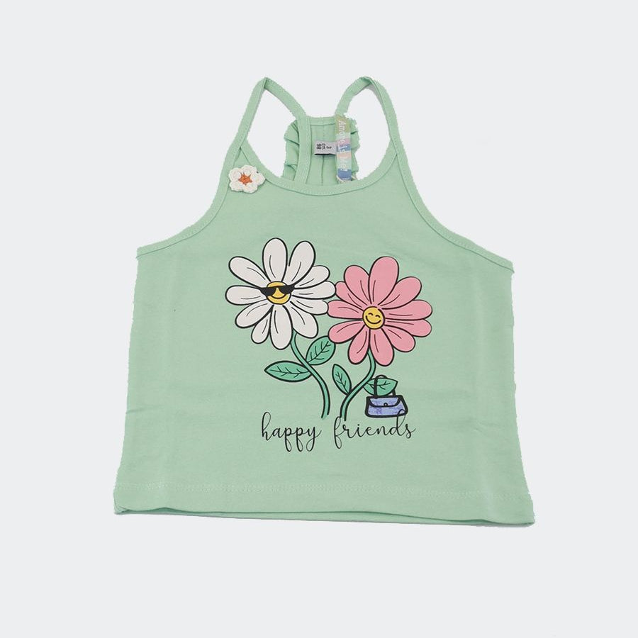 Amore is me Tank Top with Flower Print
