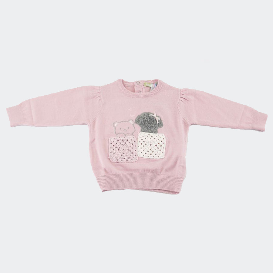 Love is me Embroidered Crew Neck Sweater