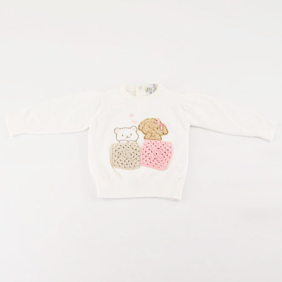 Love is me Embroidered Crew Neck Sweater