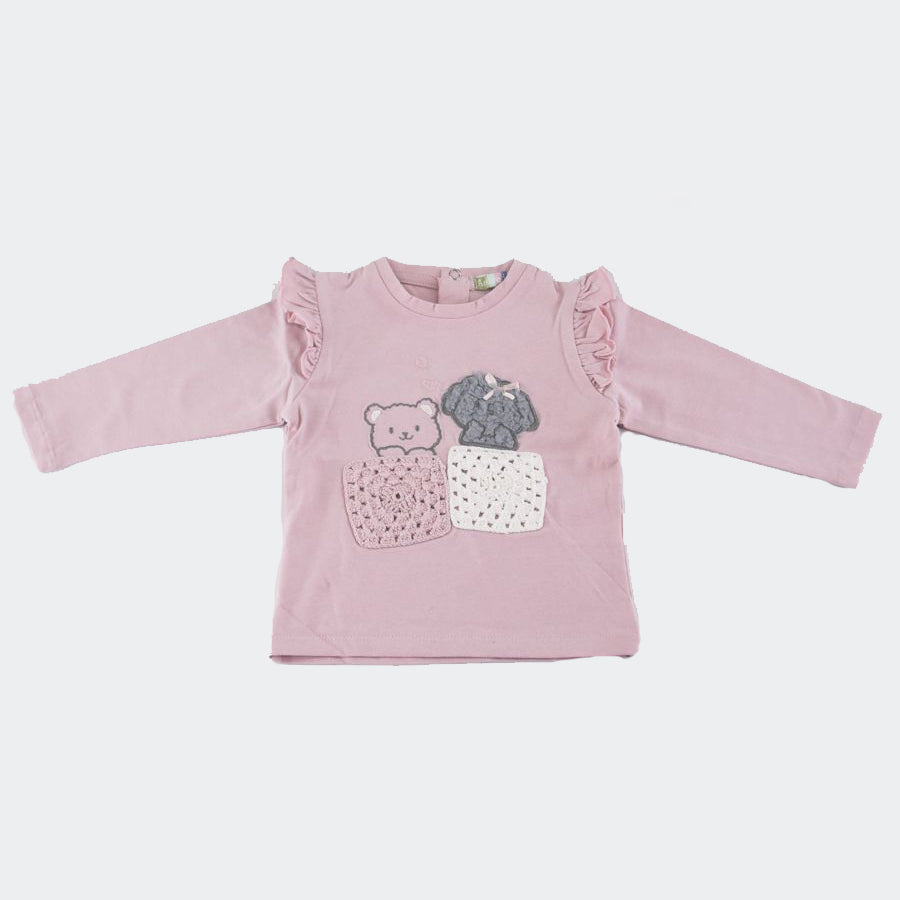 Amore is me Crew Neck T-shirt with Print and Patch