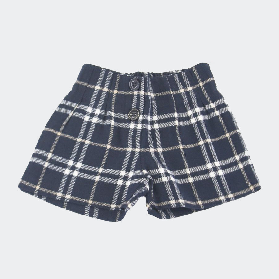 Love is me Shorts with Checkered Pattern
