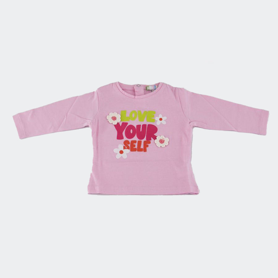 Amore is me Crew Neck T-shirt with Print and Patch