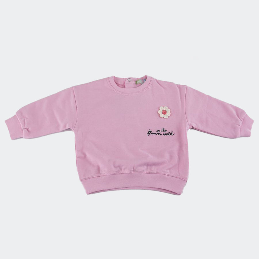 Love is me Embroidered Crewneck Sweatshirt