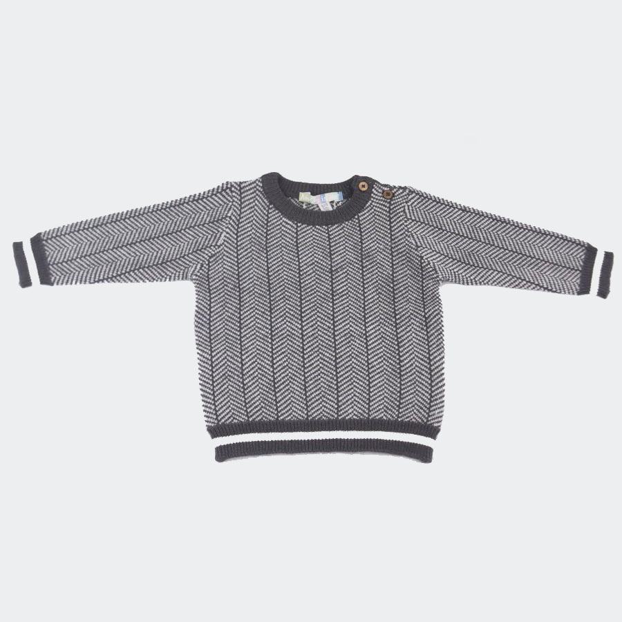 Love is me Crew Neck Patterned Sweater