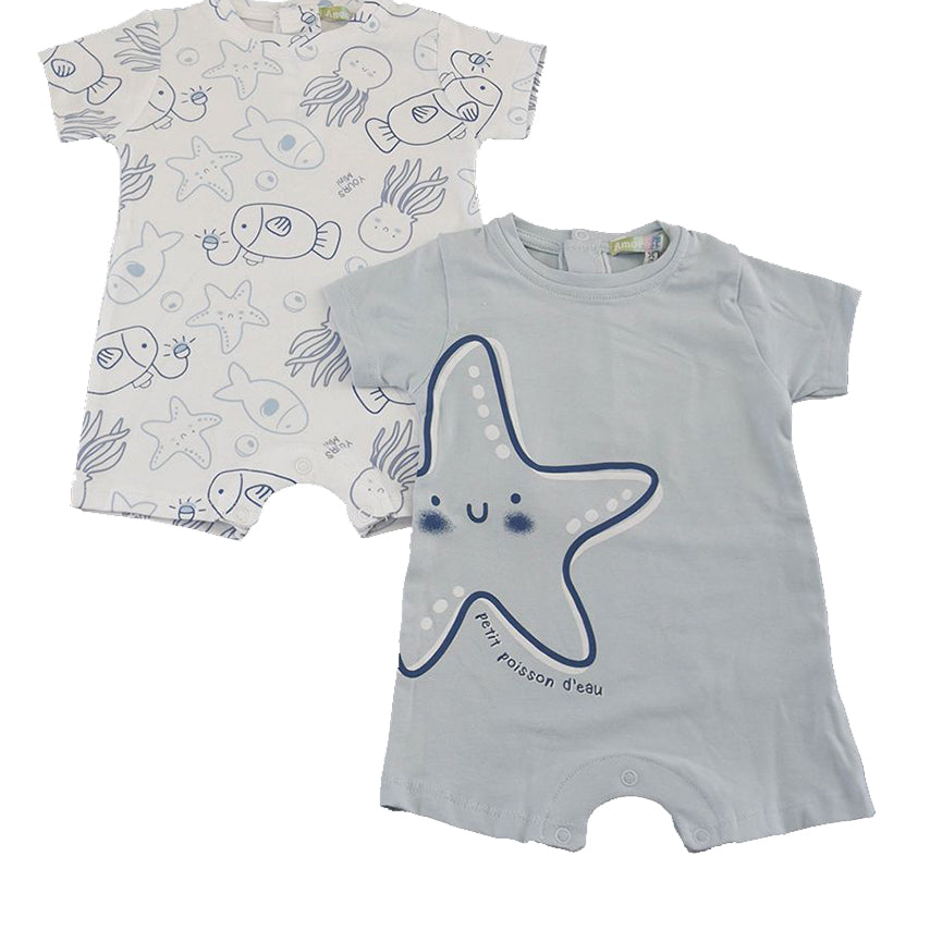 Amore is me Printed Two-Pack Romper