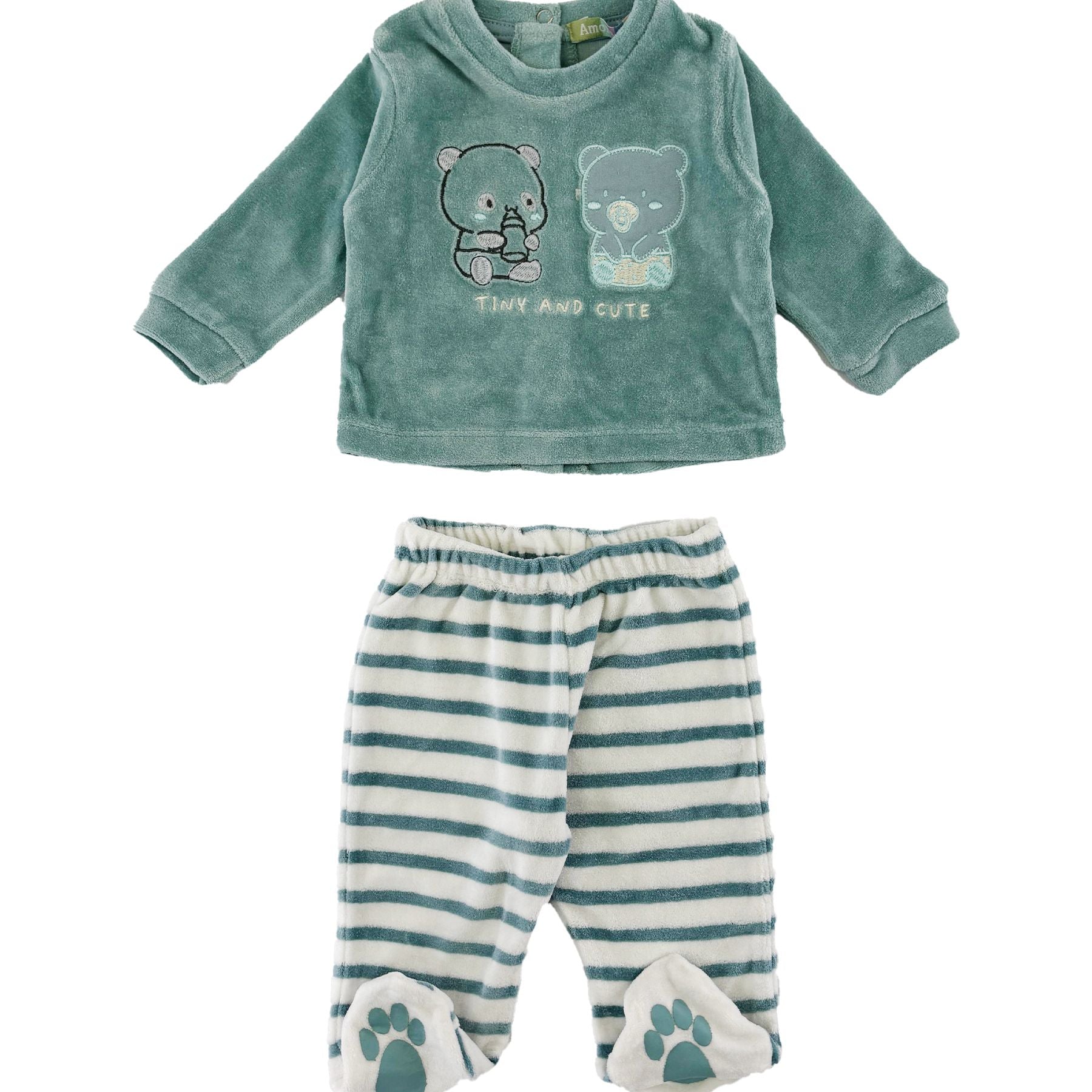 Amore is me Two-Piece Romper with Embroidery