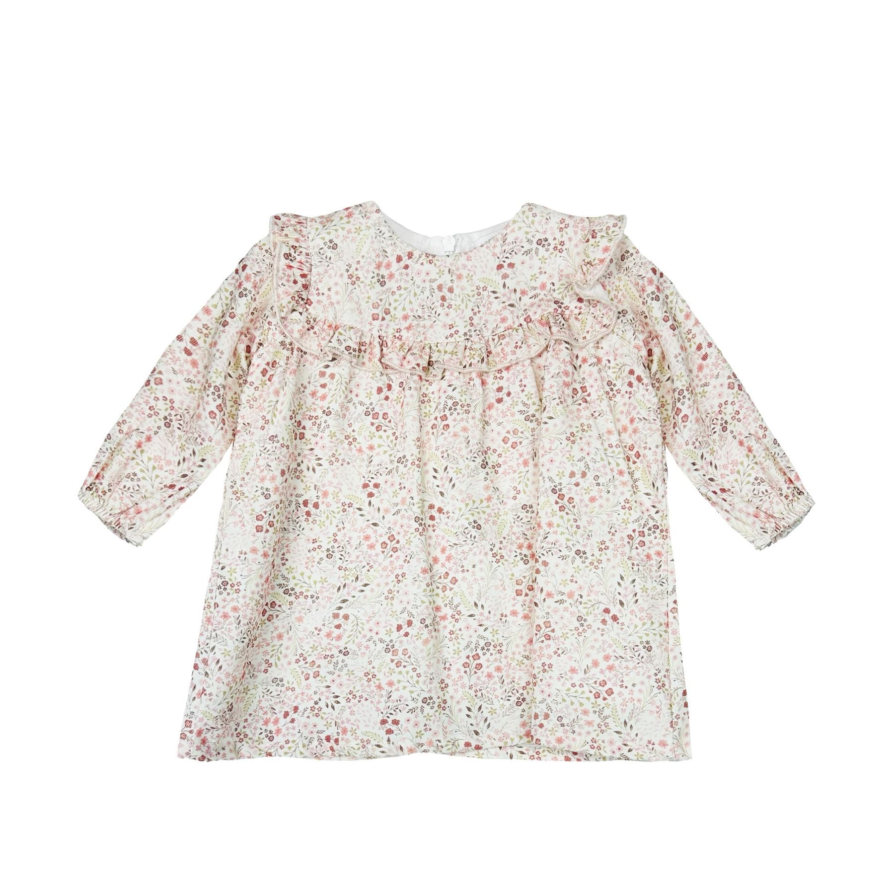 Amore is me Floral Fantasy Dress Round Neck Rouge