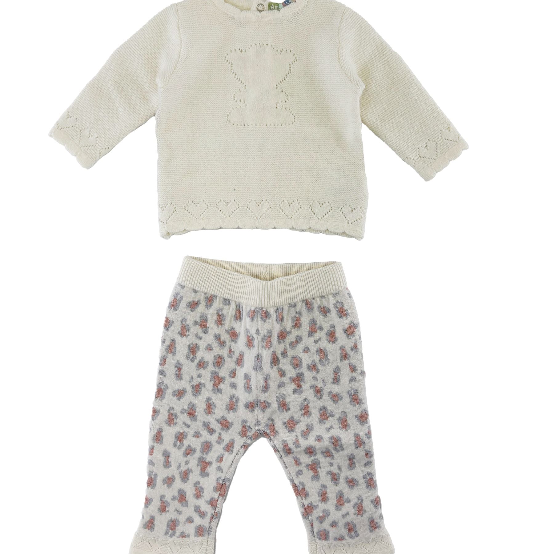 Amore is me Decorated Knitted Thread Sports Set