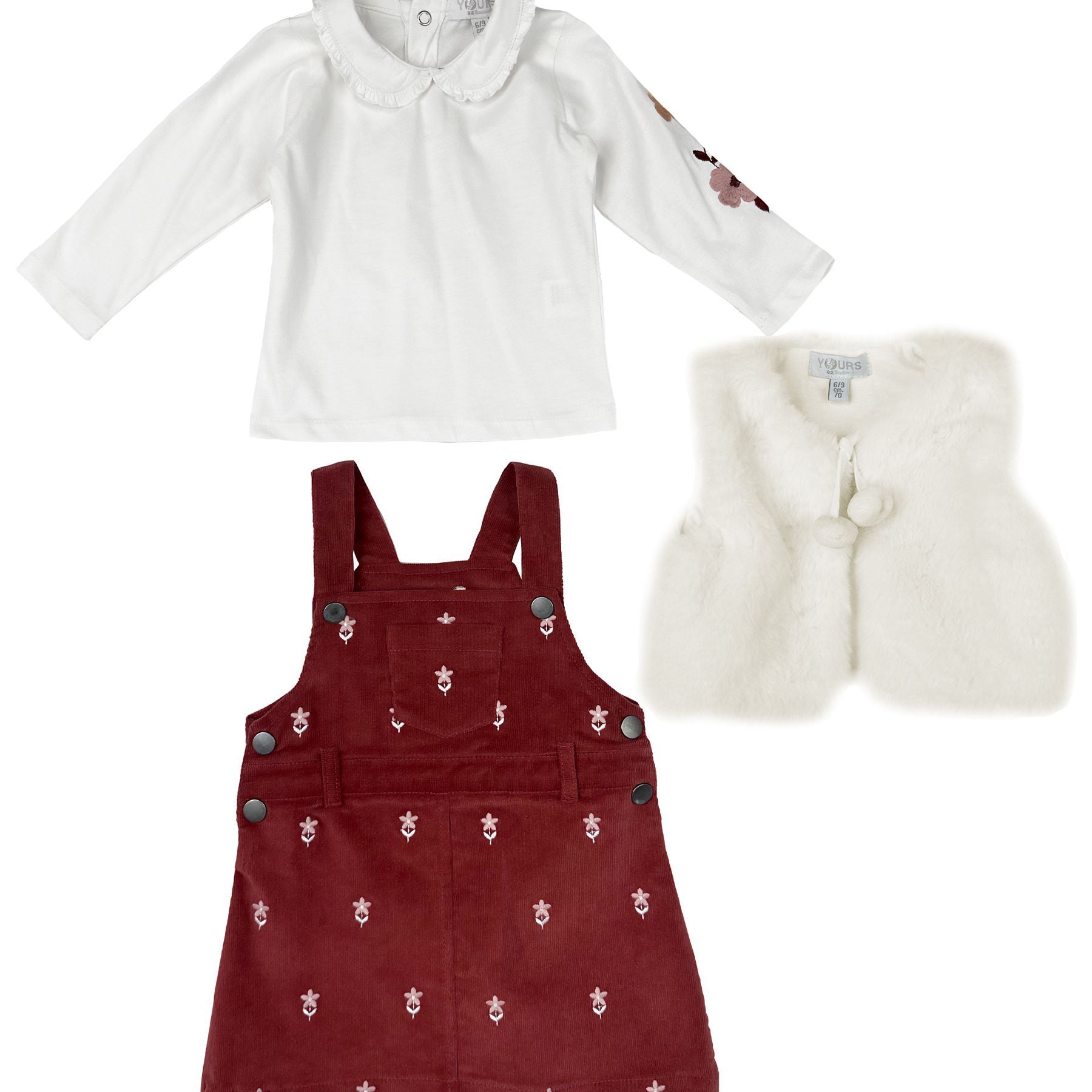 Love is me Sportswear Set with Matching Dress, Shirt and Vest