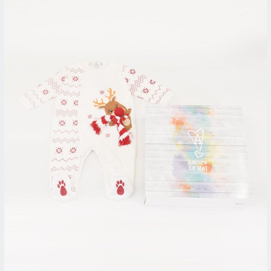 Amore is me Warm Cotton Romper with Patch