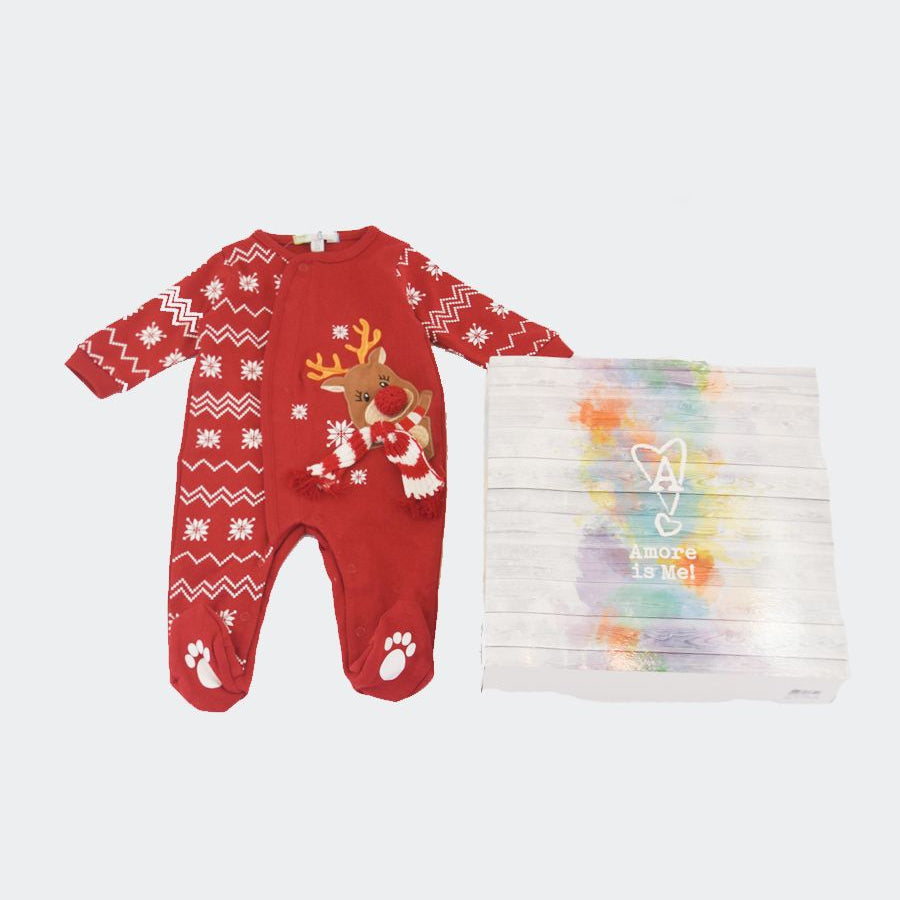 Amore is me Warm Cotton Romper with Patch