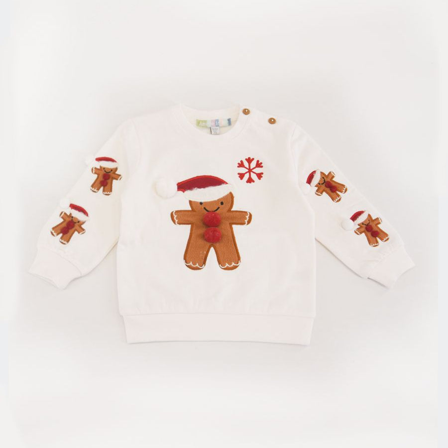 Love is me Christmas themed embroidered sweatshirt