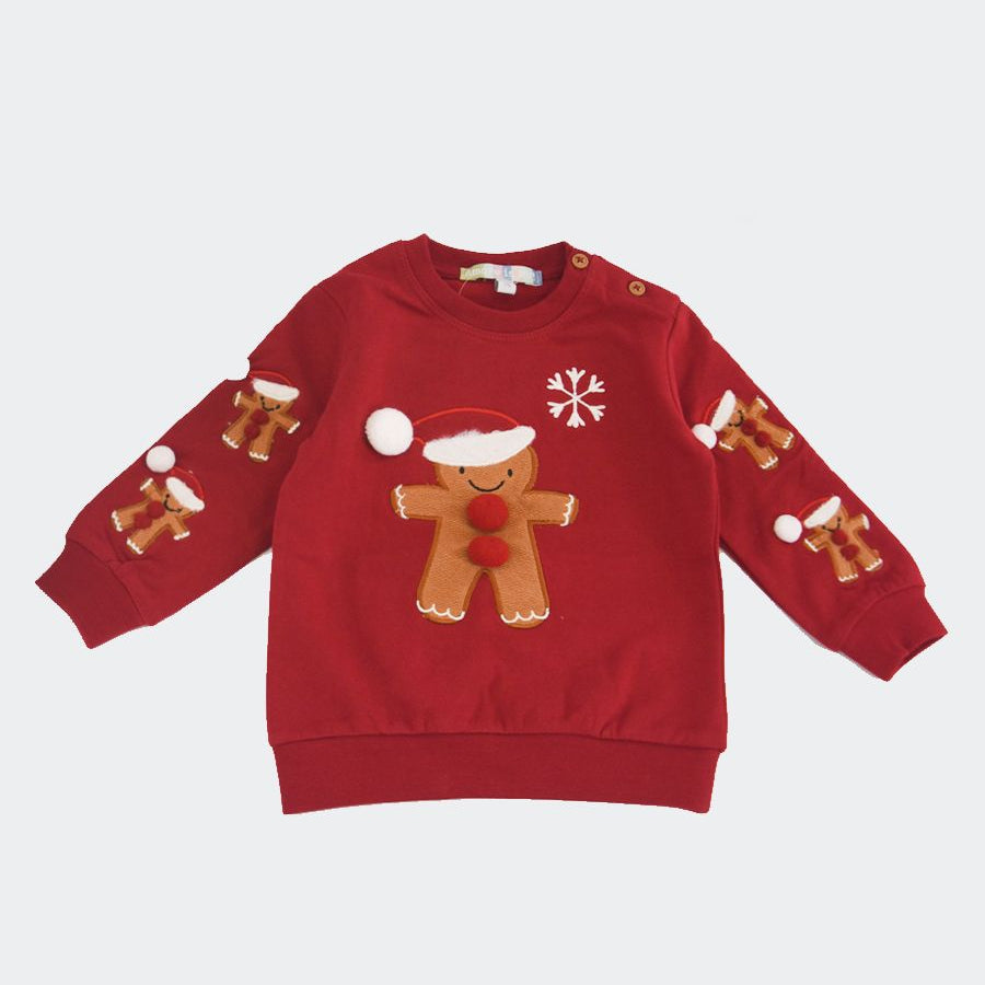 Love is me Christmas themed embroidered sweatshirt