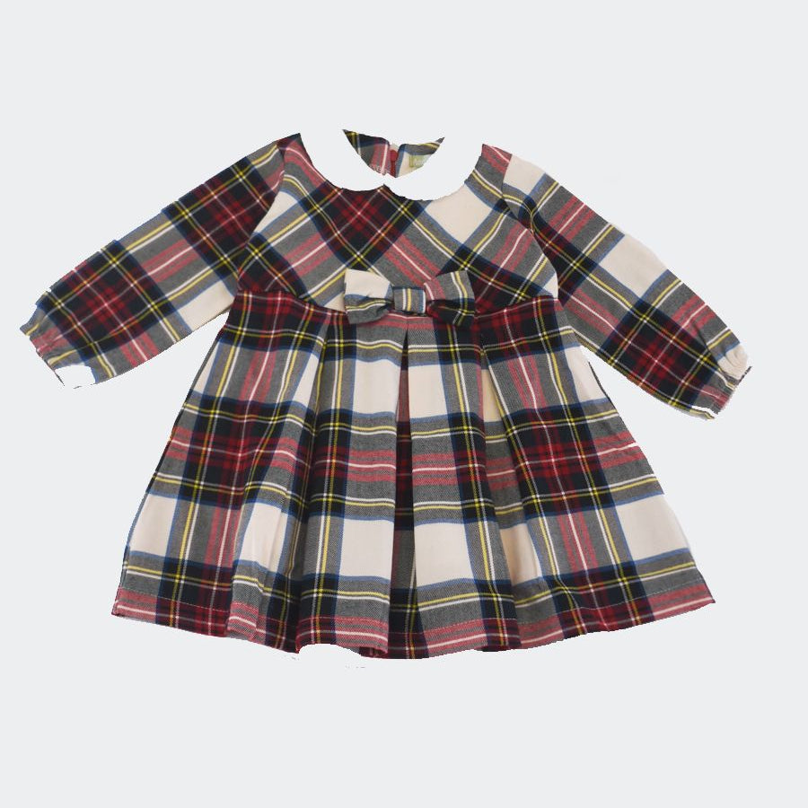 Love is me Tartan Patterned Collar Dress