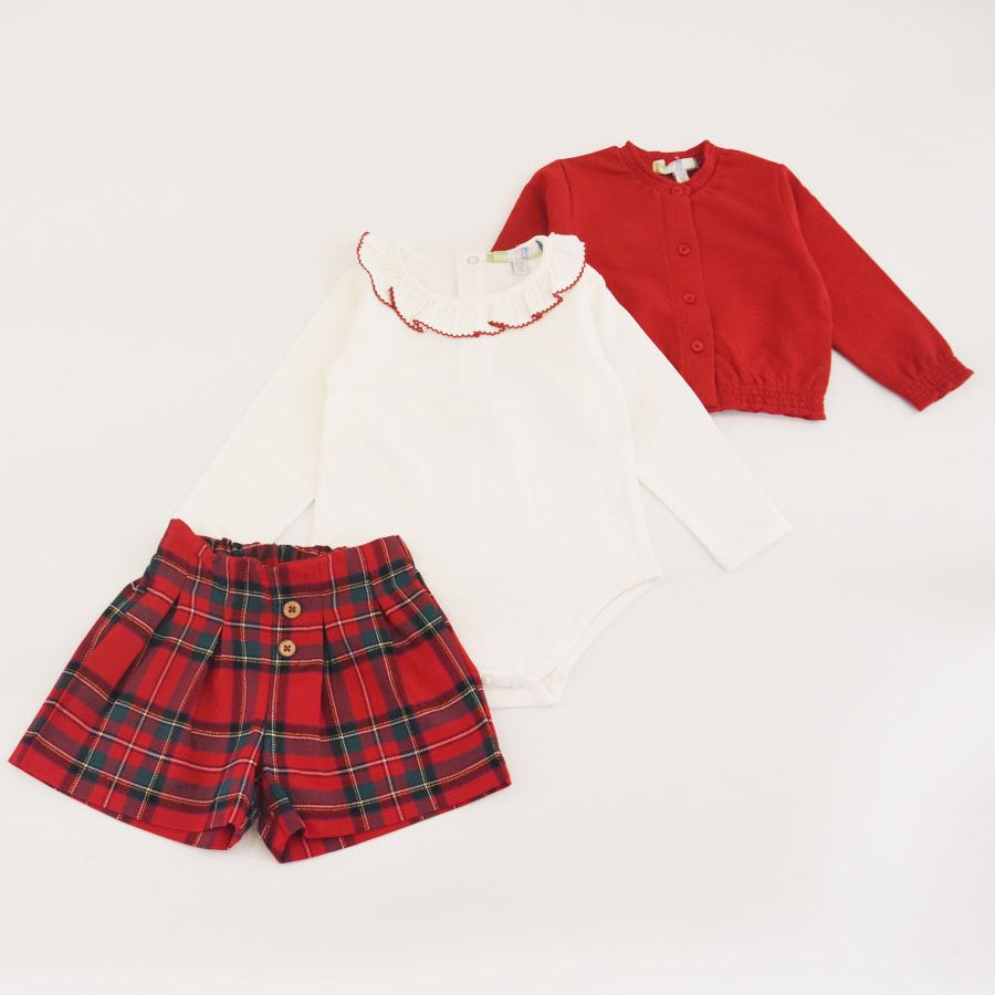 Amore is me Complete Elegant Set Cardigan T-shirt and Shorts