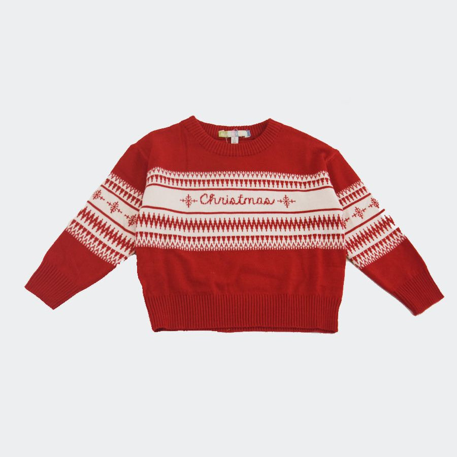 Love is me Christmas Jacquard Sweater