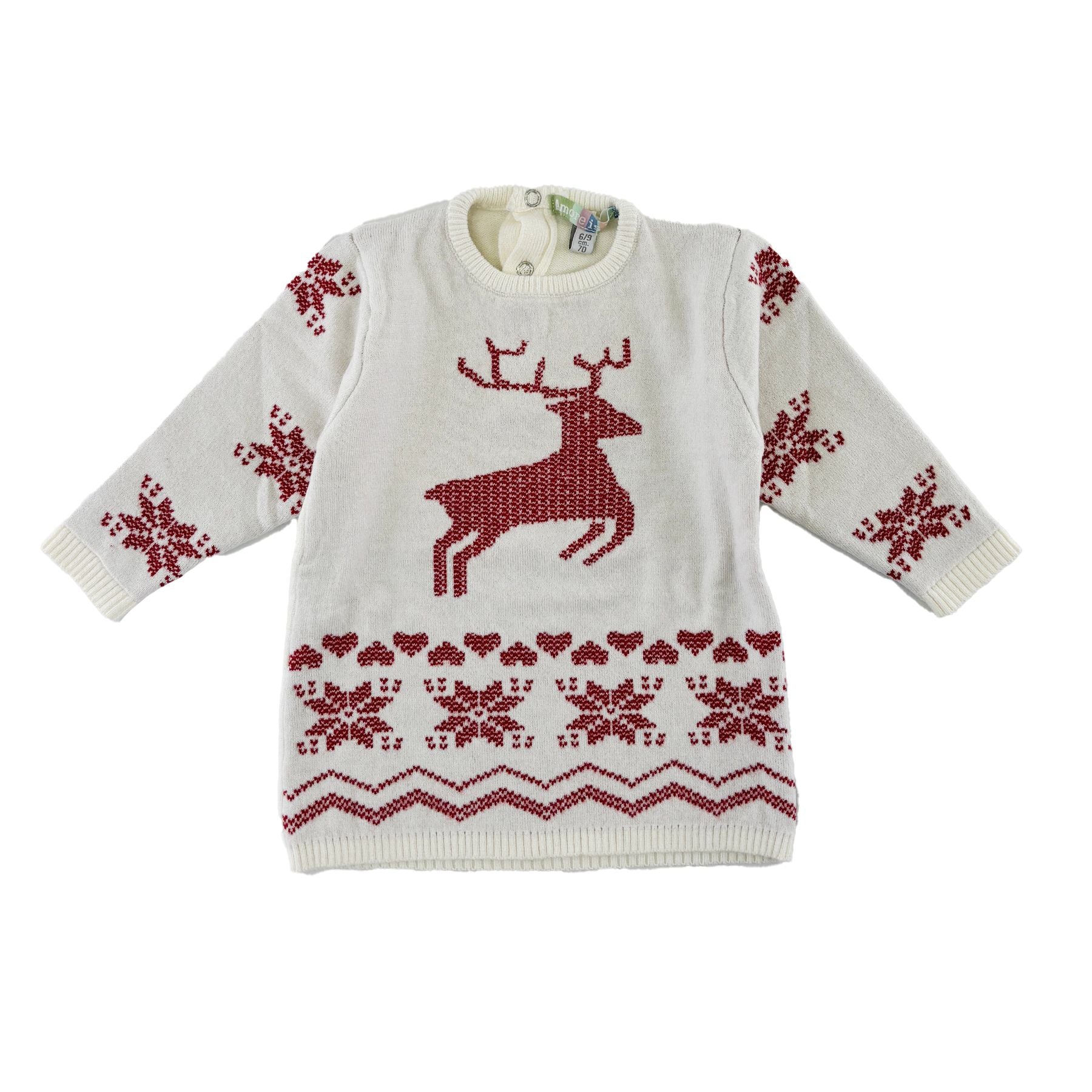 Love is me Christmas Crew Neck Knit Dress