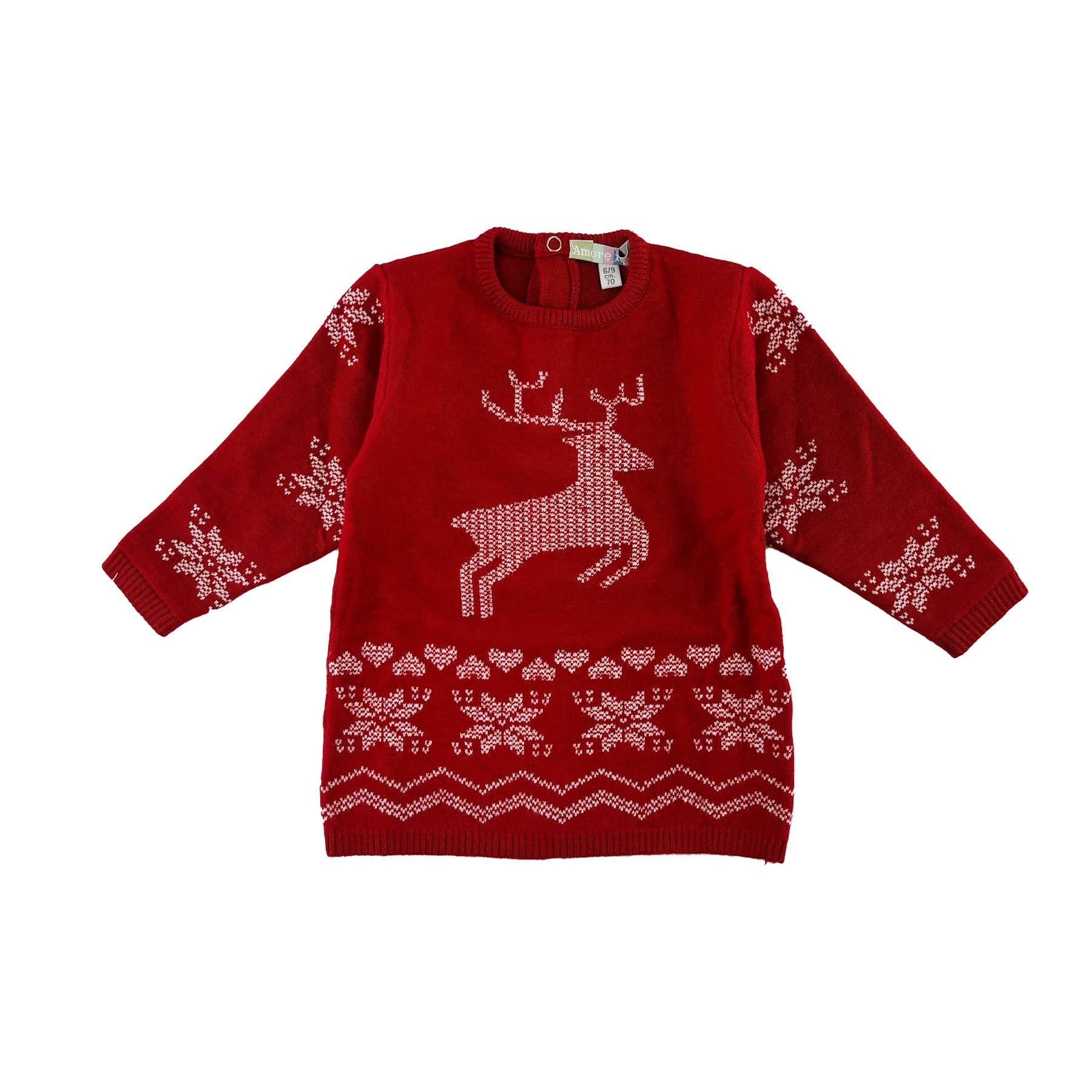 Love is me Christmas Crew Neck Knit Dress