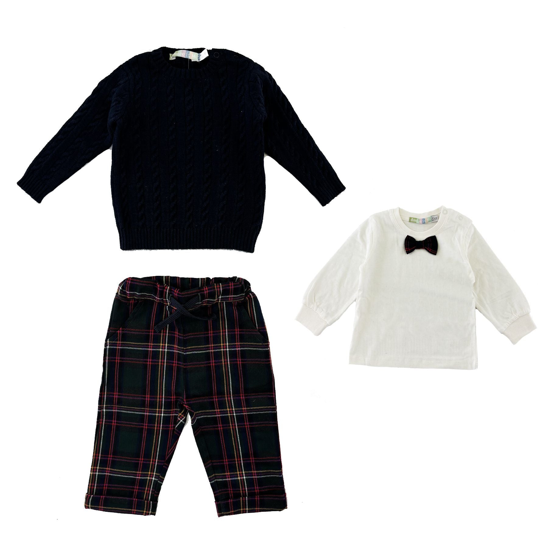 Love is me Sportswear Set Christmas Theme Sweater Pants T-shirt