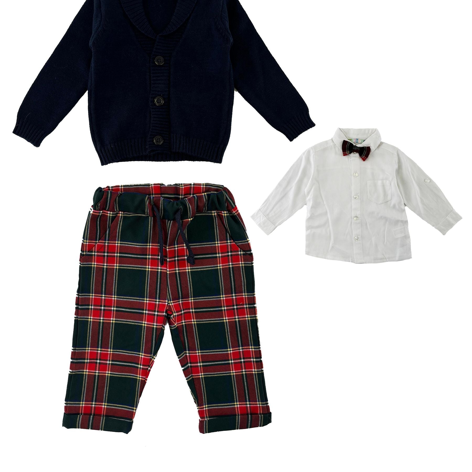 Love is me Sportswear Set Christmas Theme Cardigan Pants T-shirt