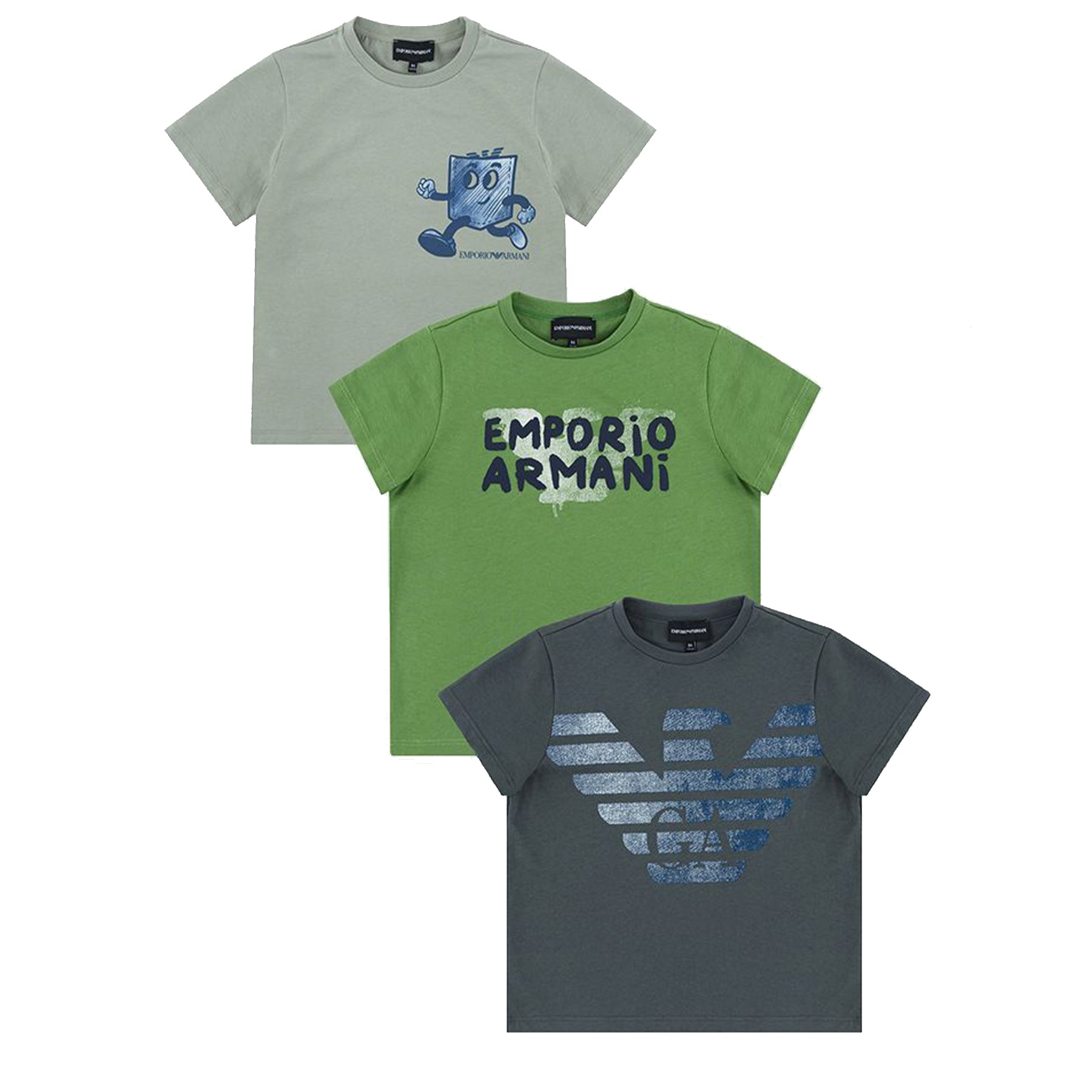 Armani T-shirt Set Tris Various Prints