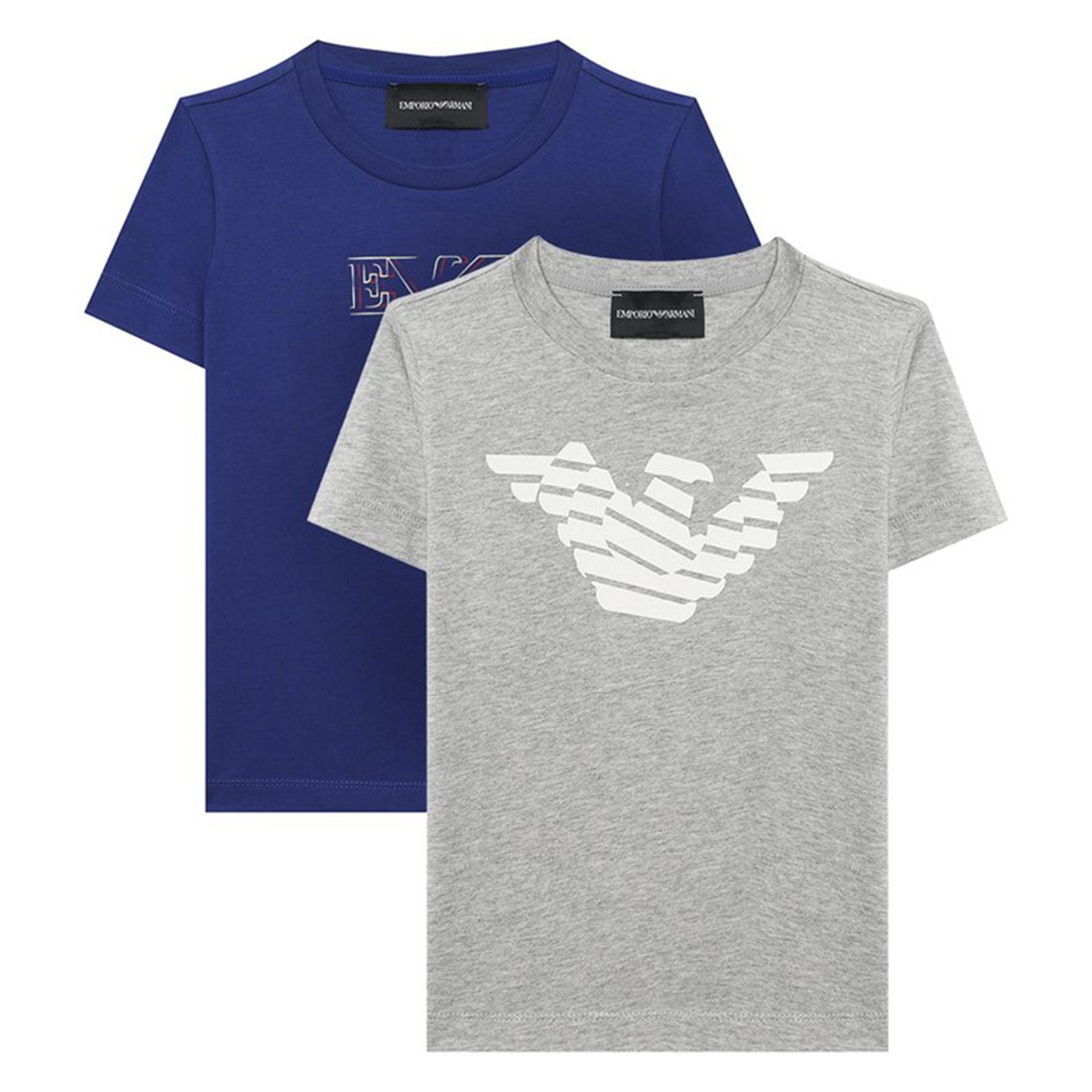 Armani Short Sleeve T-Shirt Set with Logo Print