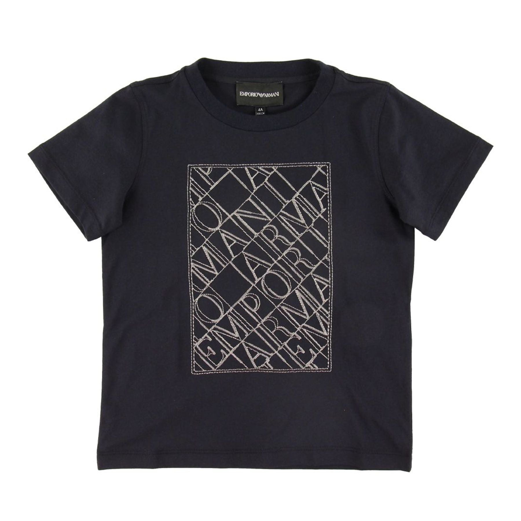 Armani Short-Sleeved T-Shirt with Maxi Emporio Print