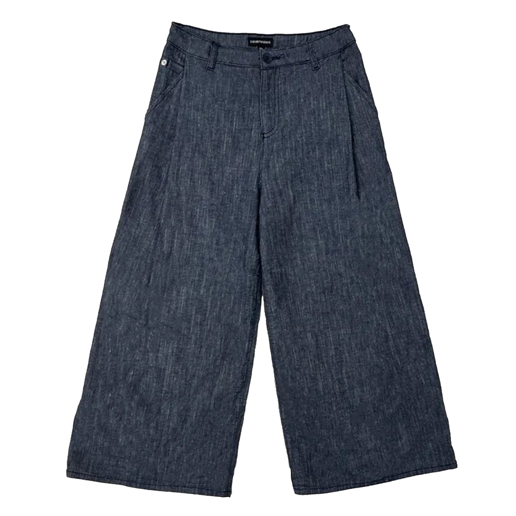 Armani Jeans Flared Jeans with Inserts and Ea Embroidery