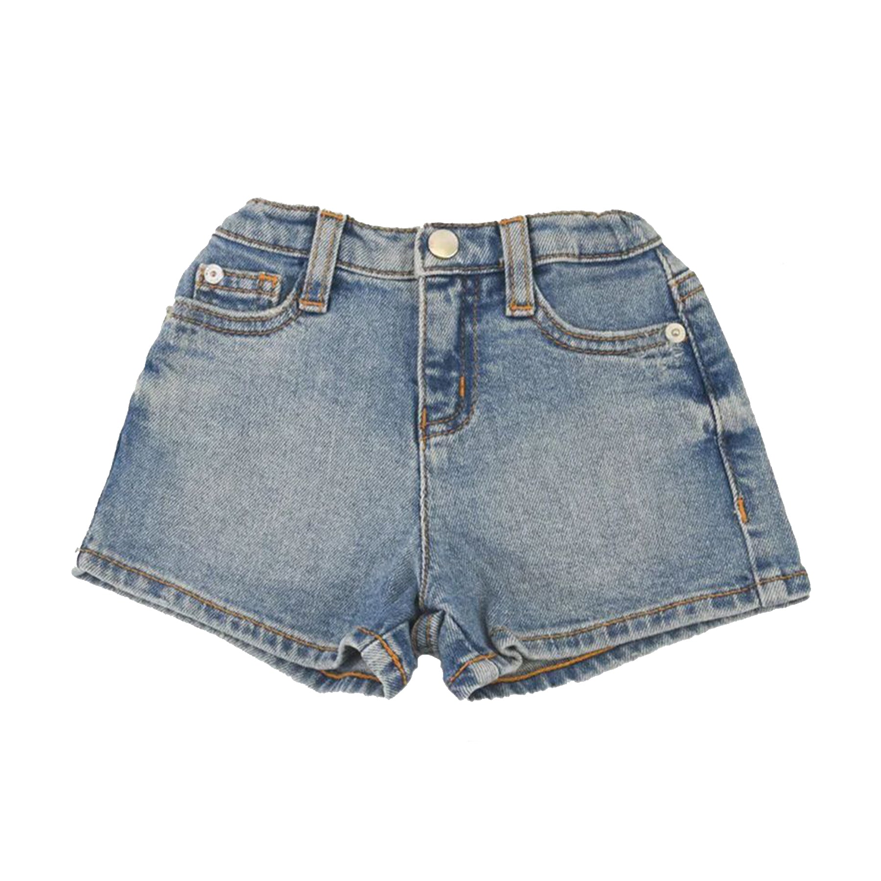 Armani Shorts Cotton Denim Shorts with Stone Wash Treatment