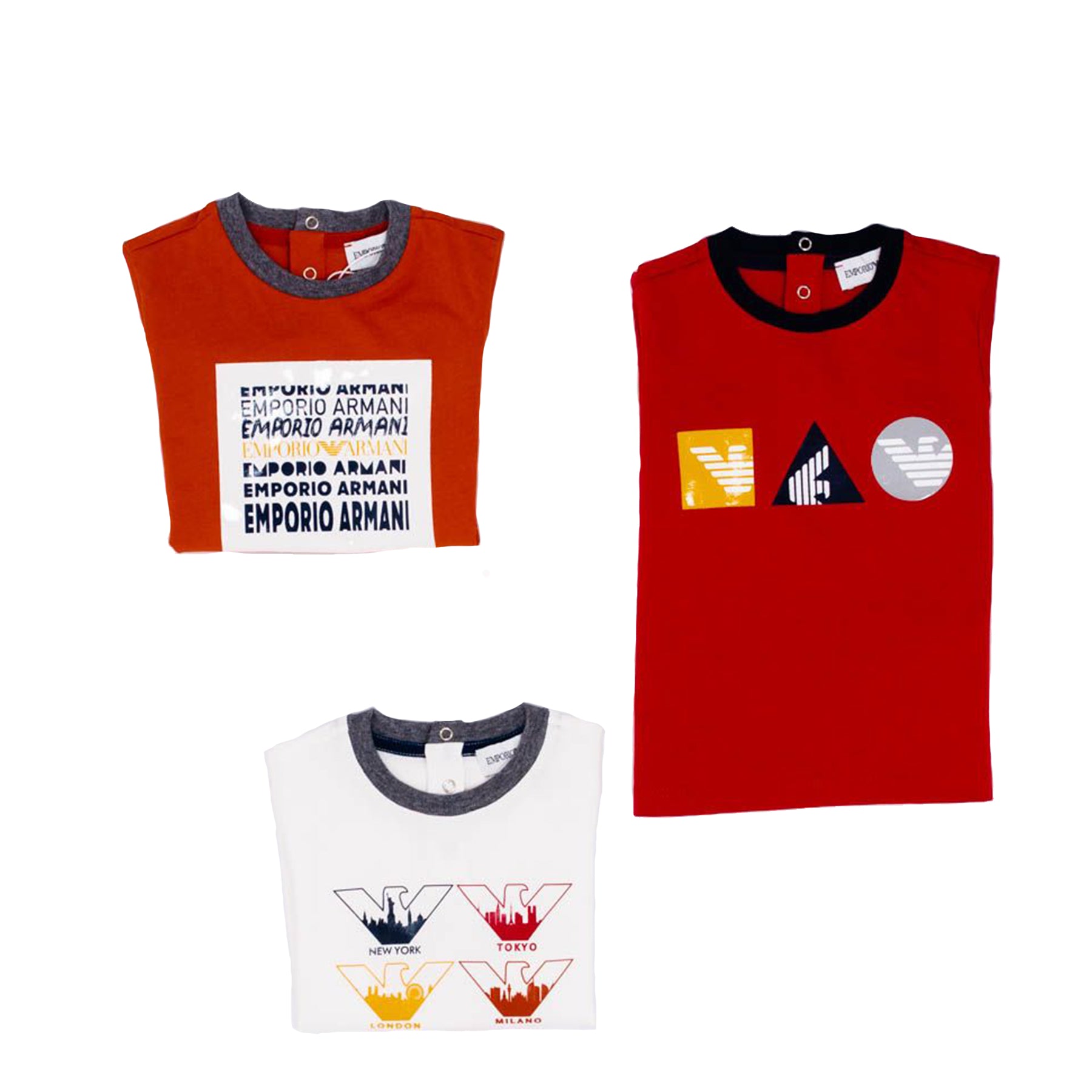 Armani T-shirt Set Short Sleeve Print Emporio Fantasy