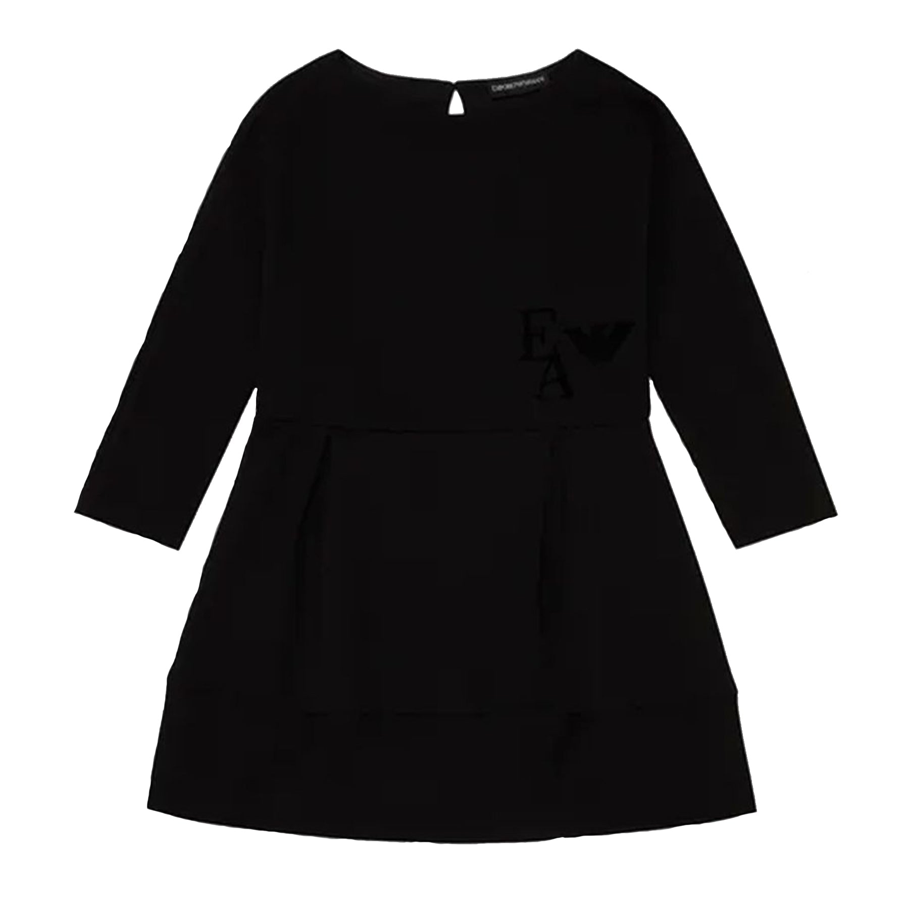 Armani Flock Dress with Emporio Logo