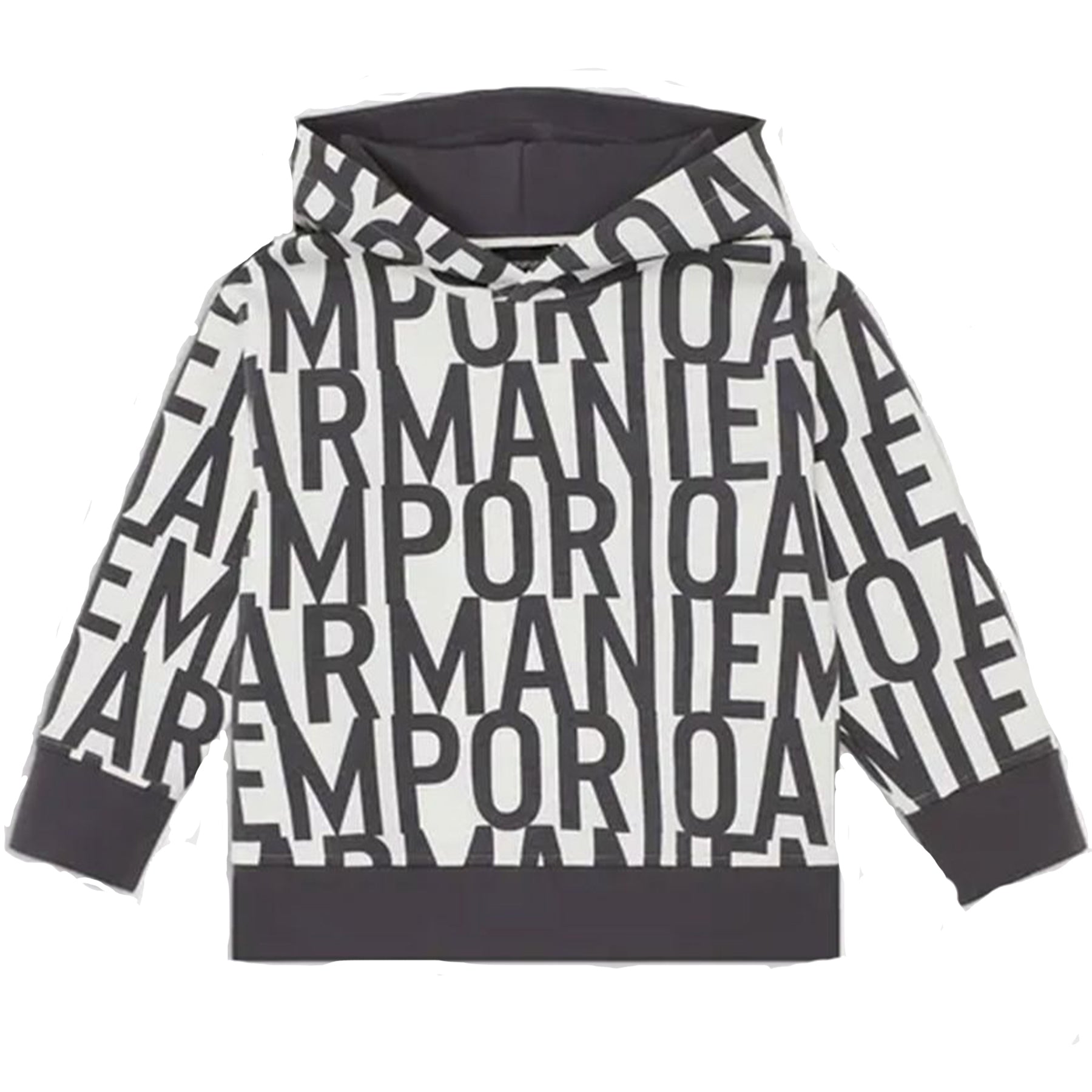 Armani All-Over Print Hoodie