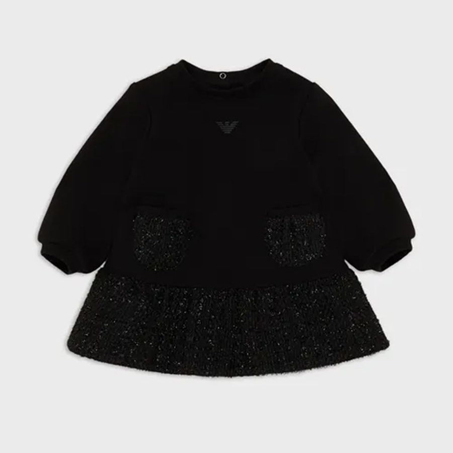 Armani Long Sleeve Crew Neck Dress