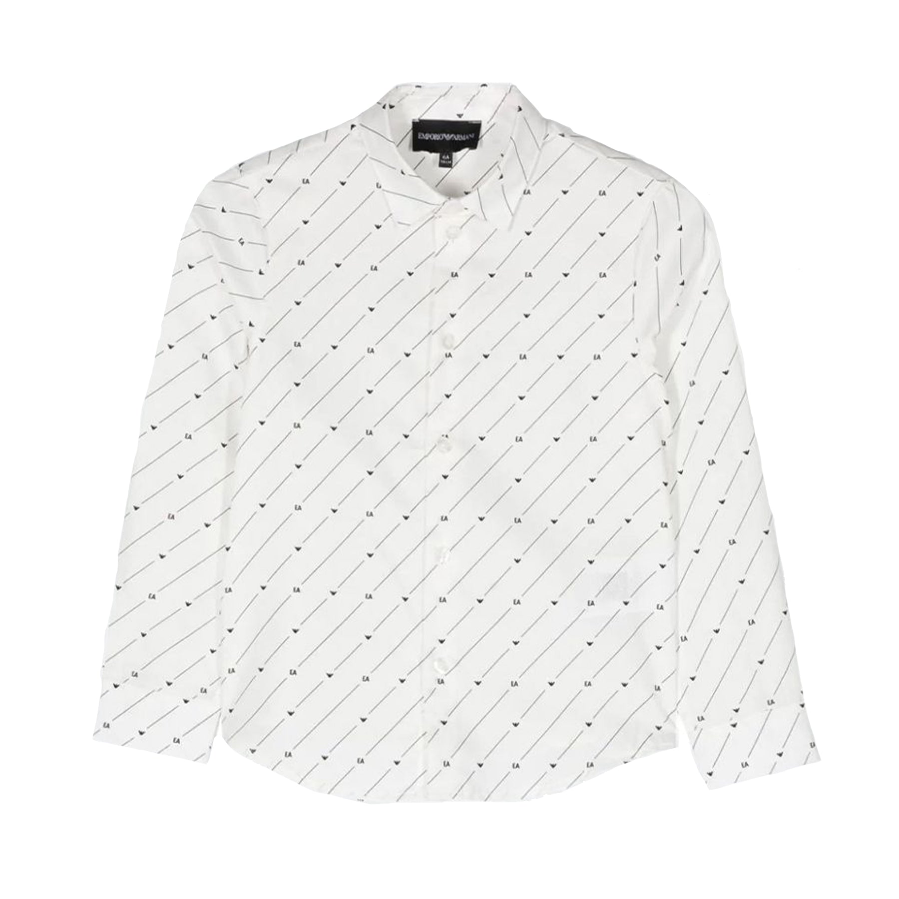 Armani Cotton Shirt with Allover Logo