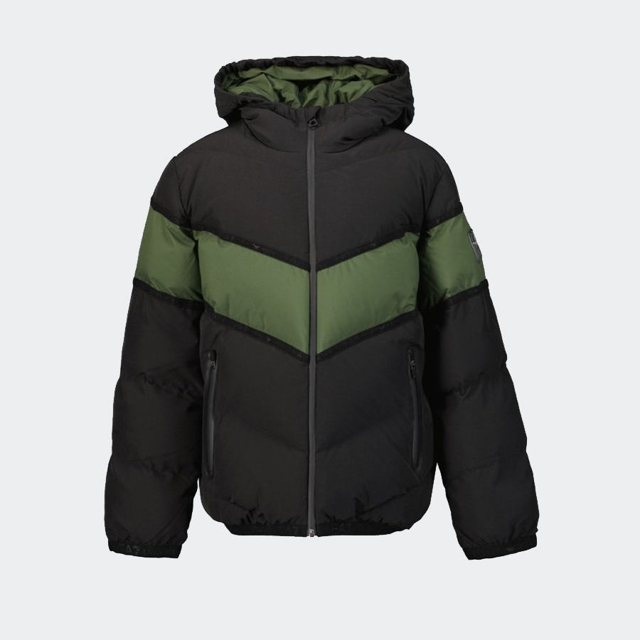 Armani Two-Tone Full Zip Down Jacket