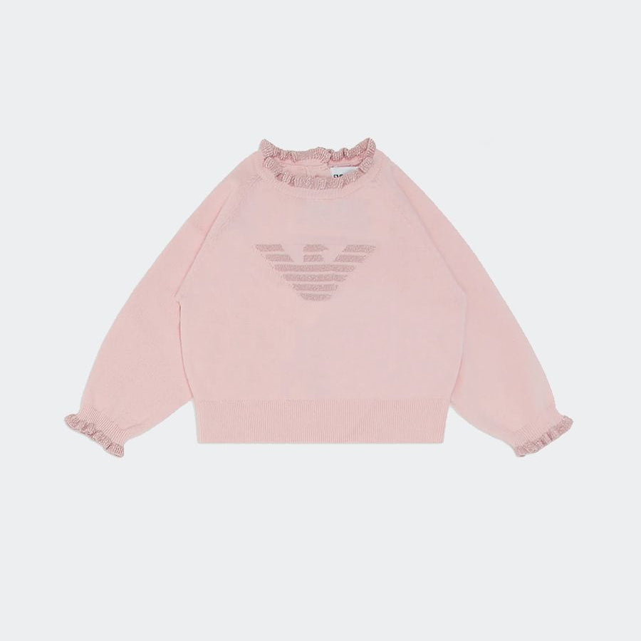 Armani Sweater with Decorative Ruffles