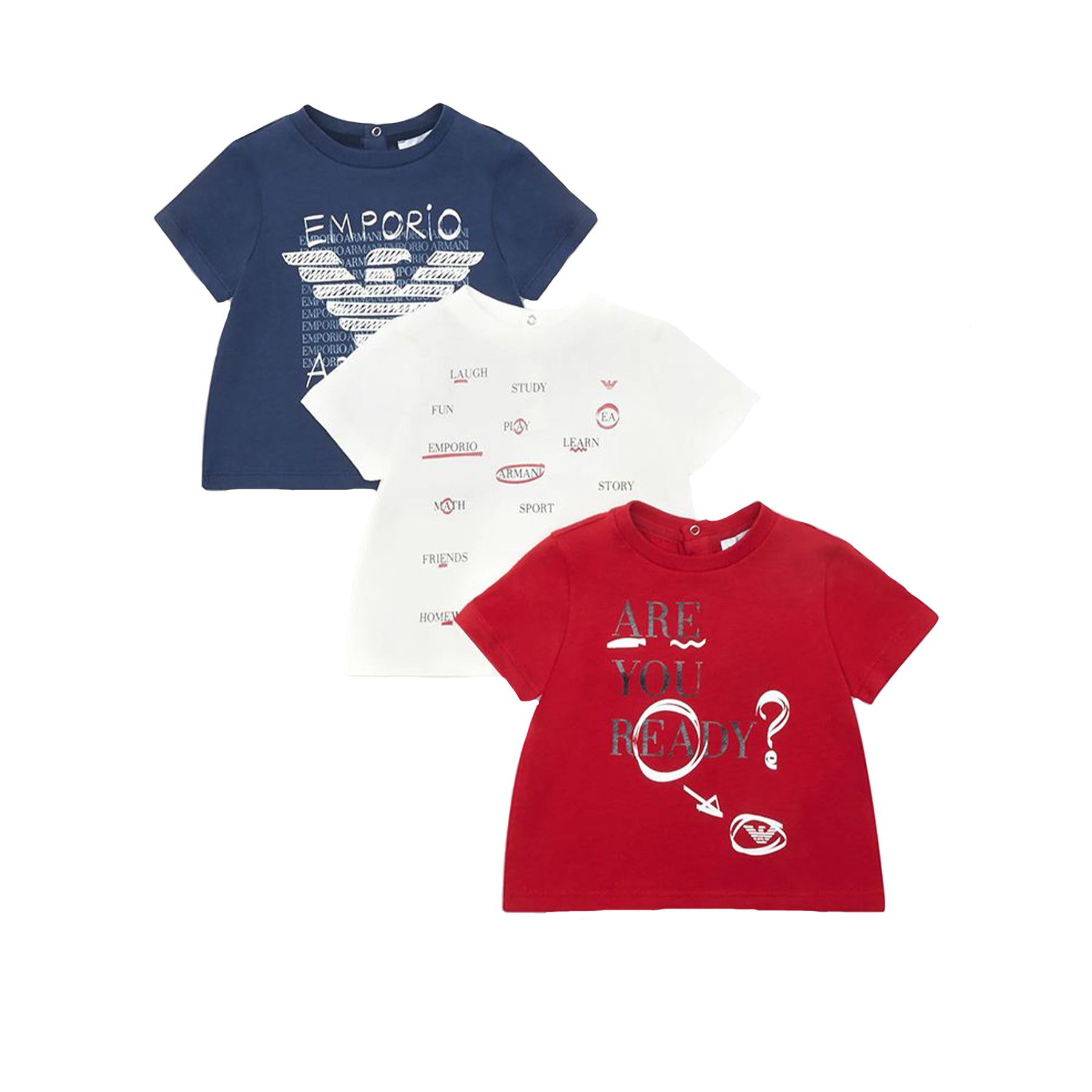 Armani Tris Multicolor Printed T-shirt