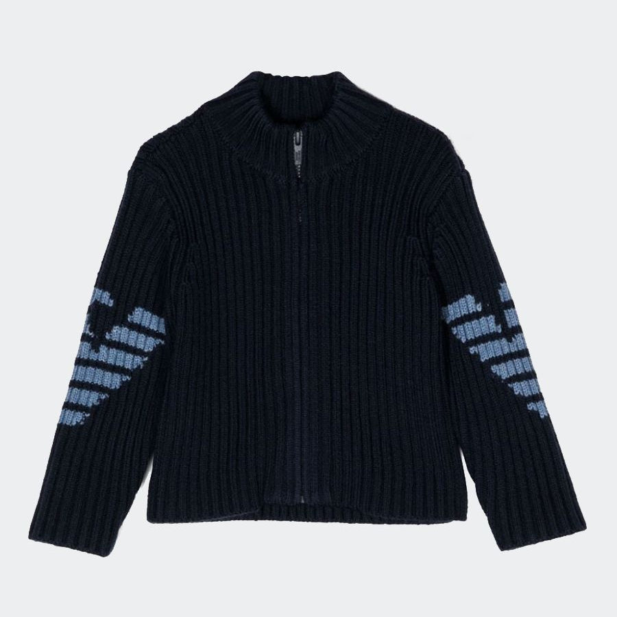 Armani Zip Cardigan Sweater