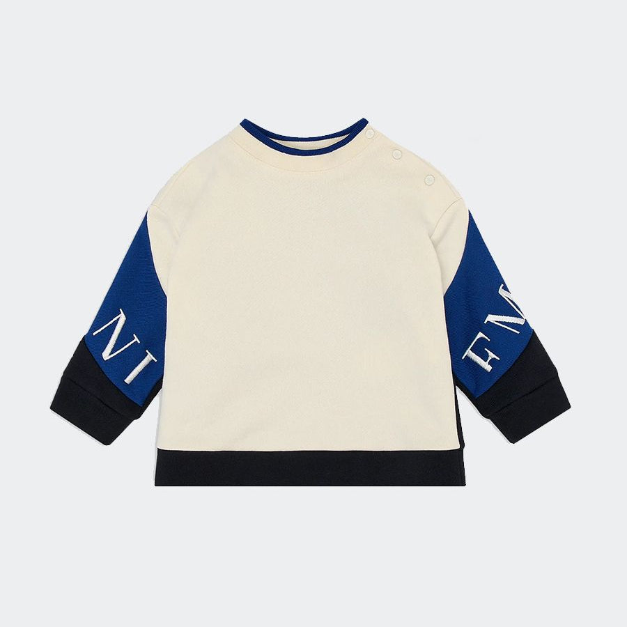 Armani Sweatshirt with Maxi Logo Embroidery