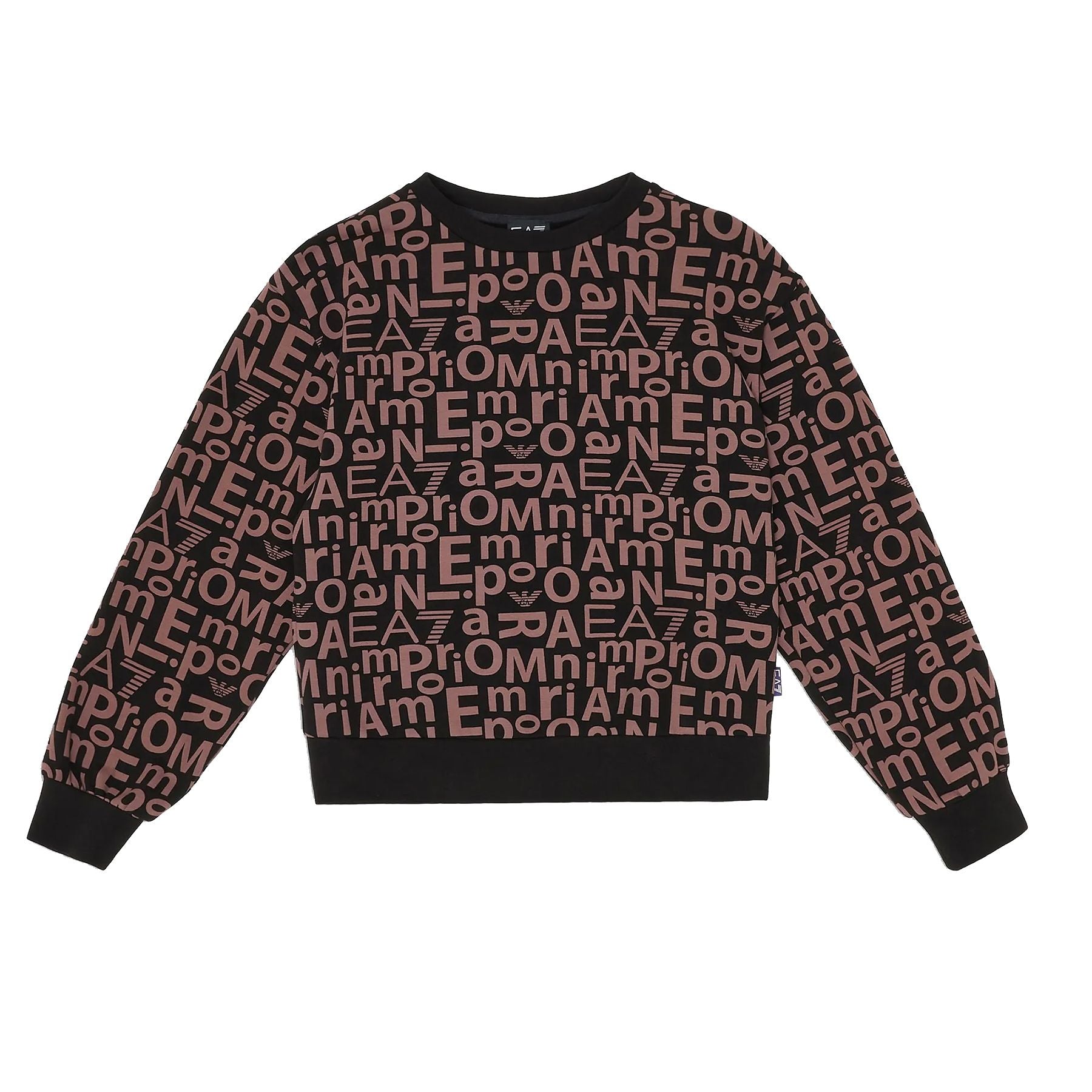 Armani Crewneck Sweatshirt with Allover Print